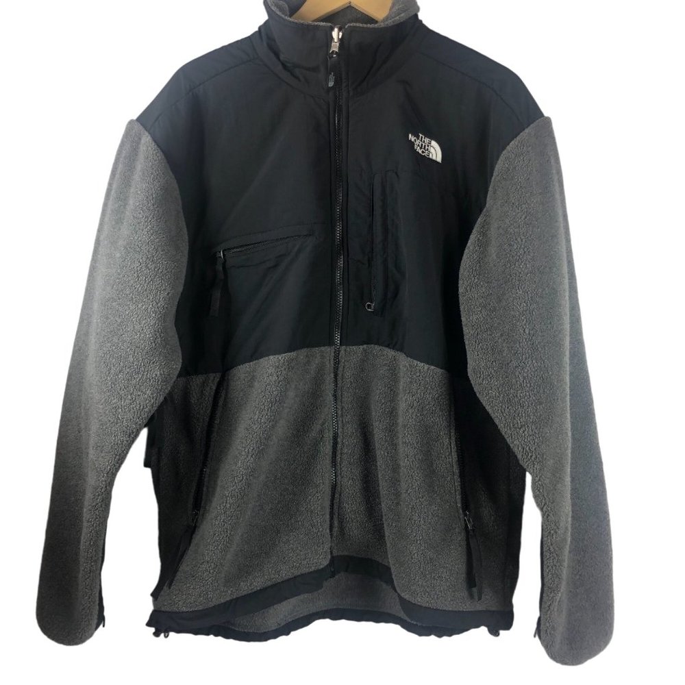 THE NORTH FACE Mens Black Gray Full Zip Jacket Large L